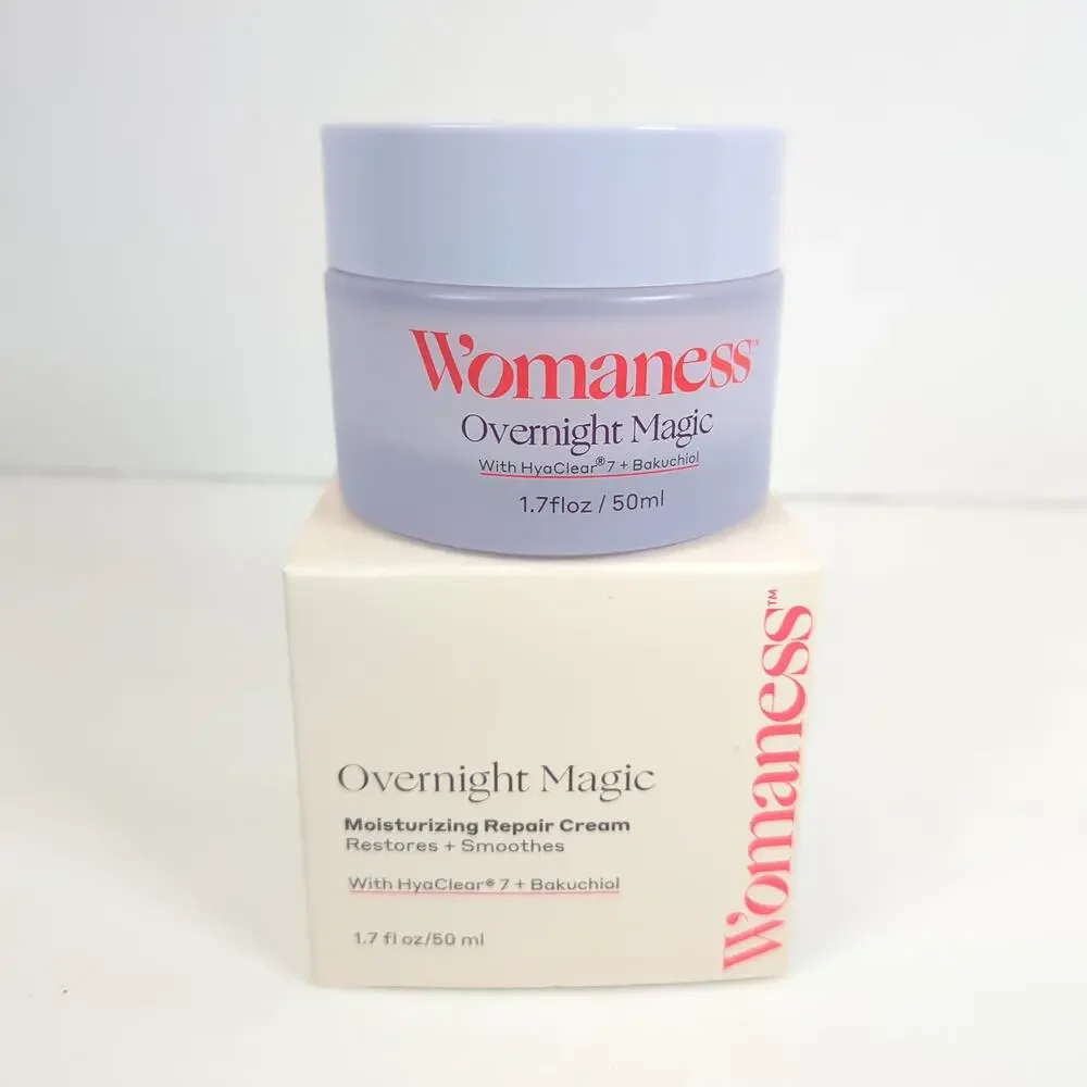 Womaness Overnight Magic Moisturizing Repair Cream HydraClear 7 + Bakuchiol New